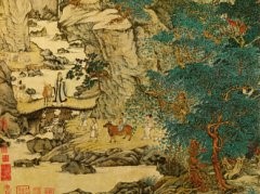 元 王蒙 葛稚川移居图 纸本